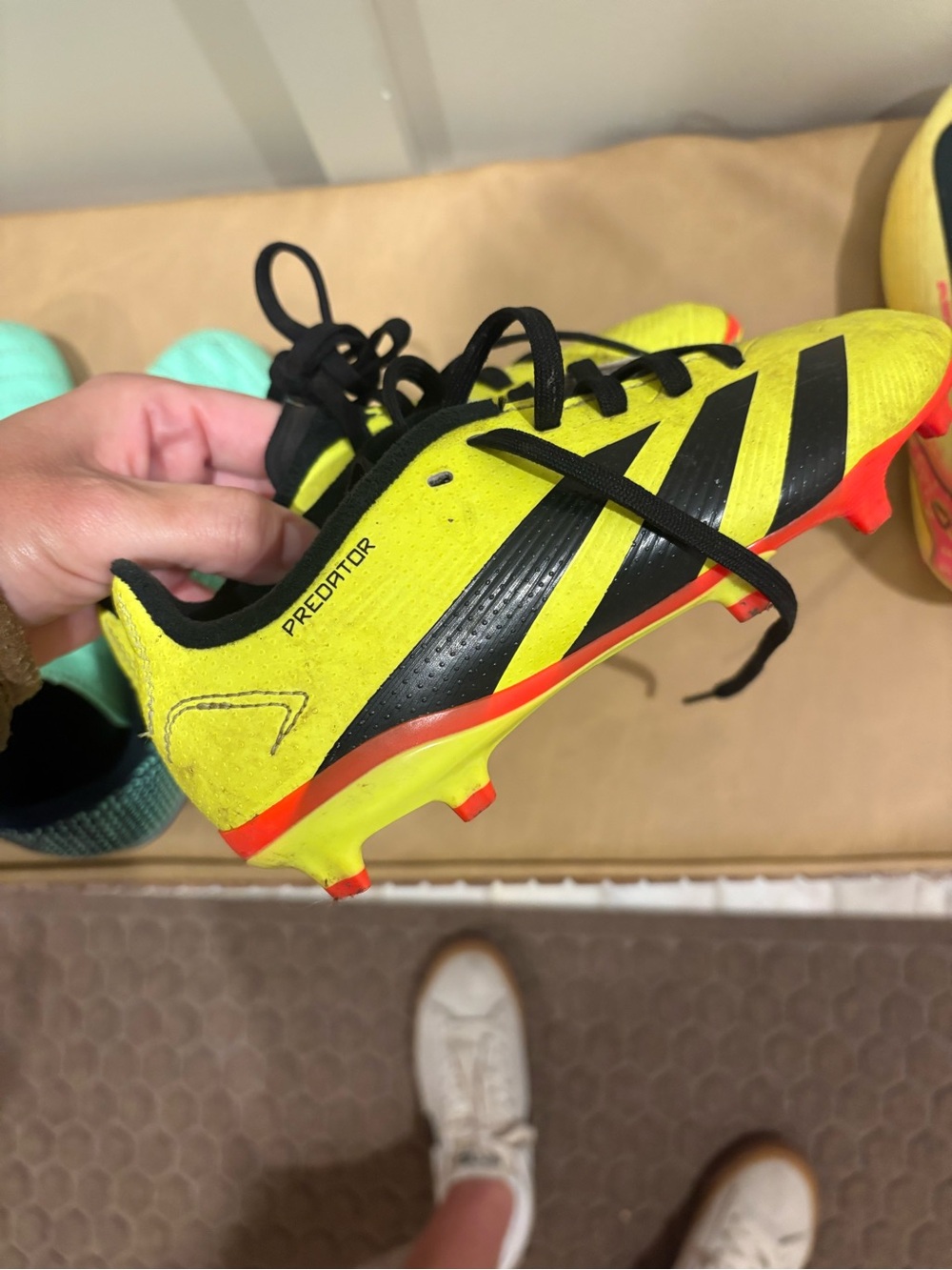 adidas Predator Kids Soccer Shoes in Yellow and Black